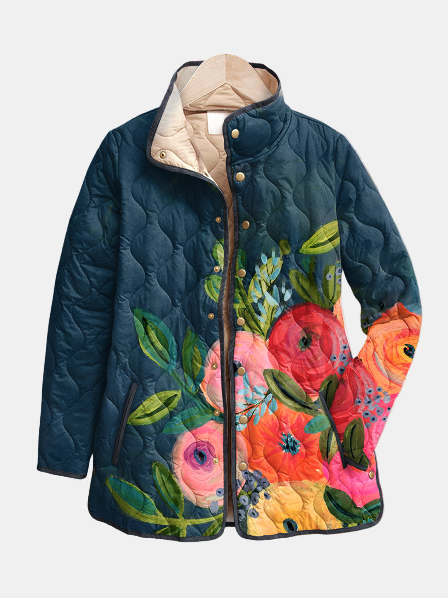 Bleu Nuit Fleuri / 4XL