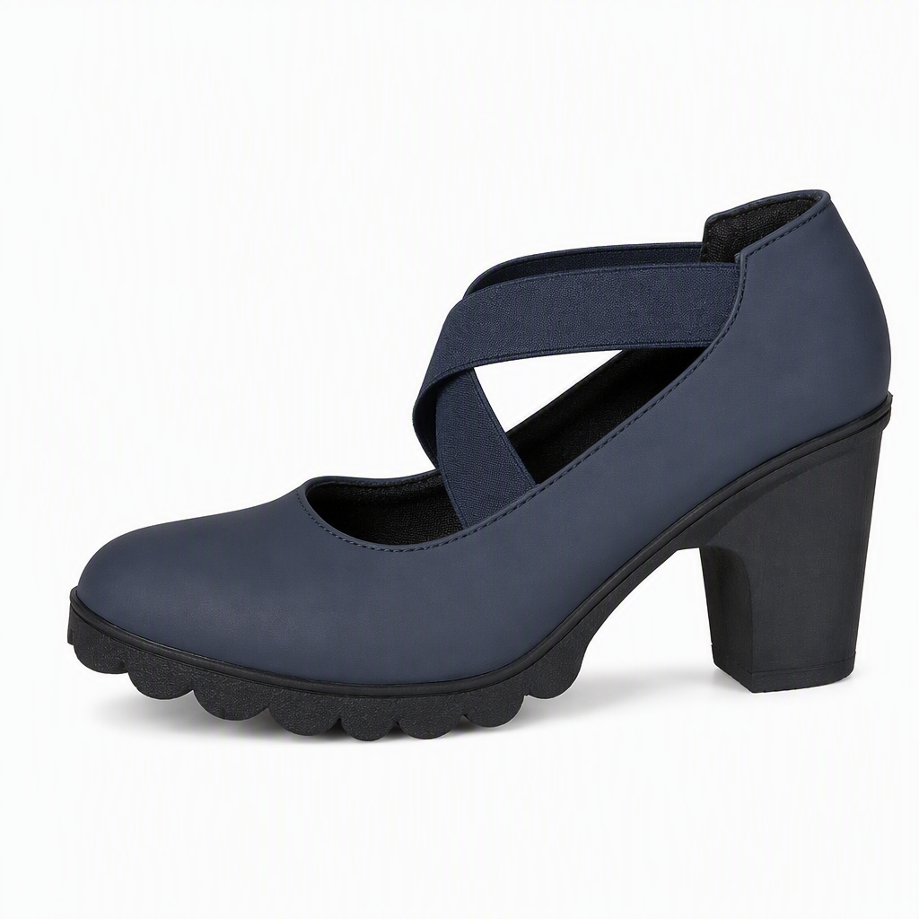 Bleu en cuir PU / 43