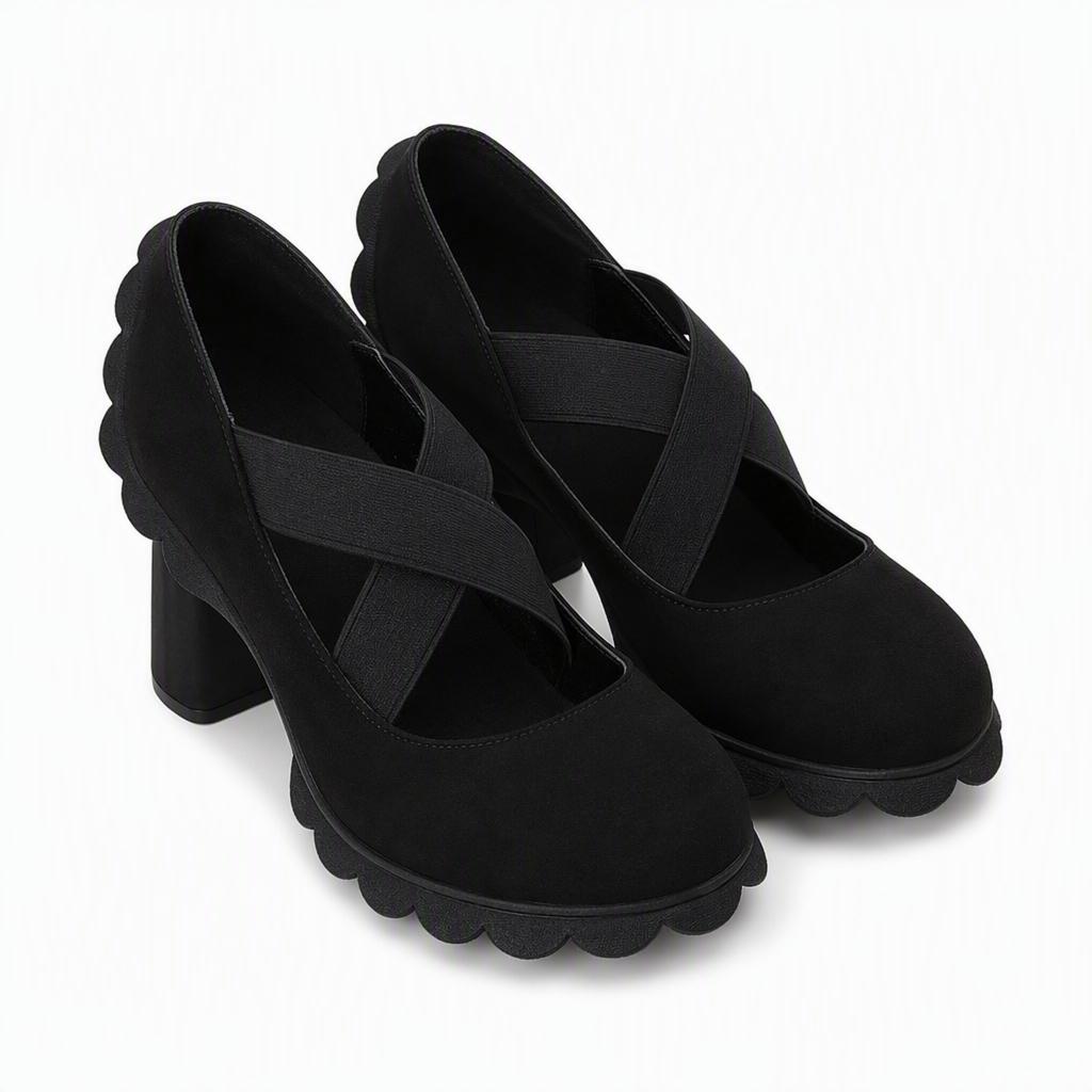 Noir en cuir PU / 43